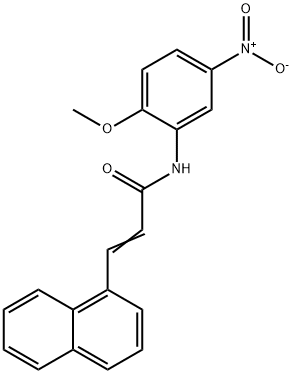 N-(2-methoxy-5-nitrophenyl)-3-(1-naphthyl)acrylamide Struktur