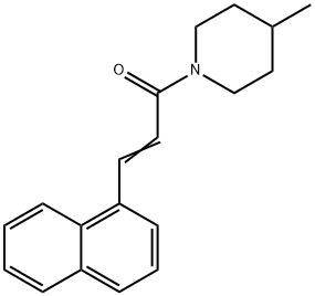 4-methyl-1-[3-(1-naphthyl)acryloyl]piperidine Struktur