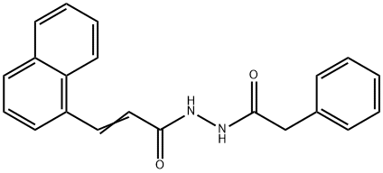 3-(1-naphthyl)-N'-(phenylacetyl)acrylohydrazide Struktur