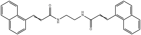 N,N'-1,2-ethanediylbis[3-(1-naphthyl)acrylamide] Struktur