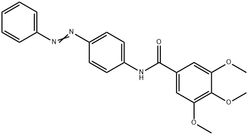 3,4,5-trimethoxy-N-[4-(phenyldiazenyl)phenyl]benzamide Struktur