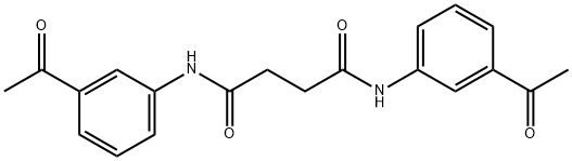 N,N'-bis(3-acetylphenyl)succinamide Struktur