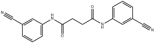 N,N'-bis(3-cyanophenyl)succinamide Struktur