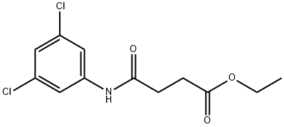 ethyl 4-[(3,5-dichlorophenyl)amino]-4-oxobutanoate Struktur