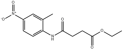 ethyl 4-[(2-methyl-4-nitrophenyl)amino]-4-oxobutanoate Struktur