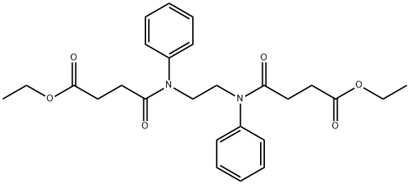 diethyl 4,4'-[1,2-ethanediylbis(phenylimino)]bis(4-oxobutanoate) Struktur