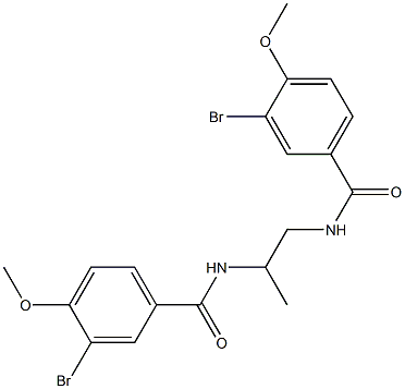 N,N'-1,2-propanediylbis(3-bromo-4-methoxybenzamide) Struktur