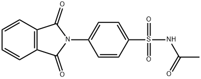 N-{[4-(1,3-dioxo-1,3-dihydro-2H-isoindol-2-yl)phenyl]sulfonyl}acetamide Struktur