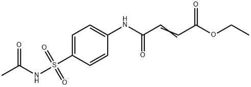 ethyl 4-({4-[(acetylamino)sulfonyl]phenyl}amino)-4-oxo-2-butenoate Struktur