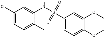 N-(5-chloro-2-methylphenyl)-3,4-dimethoxybenzenesulfonamide Struktur