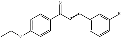 (2E)-3-(3-bromophenyl)-1-(4-ethoxyphenyl)prop-2-en-1-one Struktur