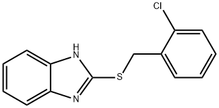 2-((2-chlorobenzyl)thio)-1H-benzo[d]imidazole Struktur