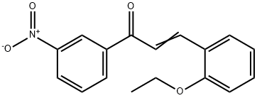 (2E)-3-(2-ethoxyphenyl)-1-(3-nitrophenyl)prop-2-en-1-one Struktur