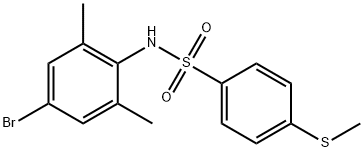 N-(4-bromo-2,6-dimethylphenyl)-4-(methylsulfanyl)benzenesulfonamide Struktur