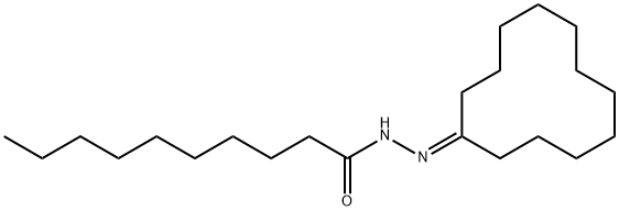 N-(cyclododecylideneamino)decanamide Struktur