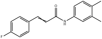 N-(3,4-dimethylphenyl)-3-(4-fluorophenyl)acrylamide Struktur