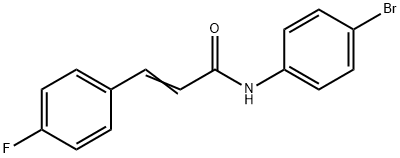 N-(4-bromophenyl)-3-(4-fluorophenyl)acrylamide Struktur