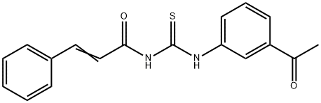 N-{[(3-acetylphenyl)amino]carbonothioyl}-3-phenylacrylamide Struktur