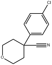 4-(4-Chloro-phenyl)-tetrahydro-pyran-4-carbonitrile Struktur