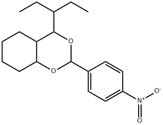 4-(1-Ethyl-propyl)-2-(4-nitro-phenyl)-hexahydro-benzo[1,3]dioxine Struktur