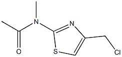 N-(4-(chloromethyl)thiazol-2-yl)-N-methylacetamide Struktur