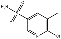 6-Chloro-5-methylpyridine-3-sulfonamide Struktur