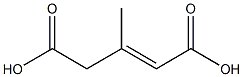 (E)-3-methylpent-2-enedioic acid Struktur