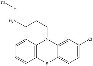 3-(2-chlorophenothiazin-10-yl)propan-1-amine hydrochloride Struktur