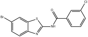 N-(6-bromobenzo[d]thiazol-2-yl)-3-chlorobenzamide Struktur