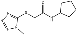 N-cyclopentyl-2-[(1-methyl-1H-tetrazol-5-yl)sulfanyl]acetamide Struktur