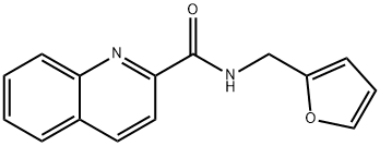 N-(furan-2-ylmethyl)quinoline-2-carboxamide Struktur