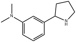 N,N-dimethyl-3-pyrrolidin-2-ylaniline Struktur