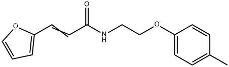 (2E)-3-(furan-2-yl)-N-[2-(4-methylphenoxy)ethyl]prop-2-enamide Struktur