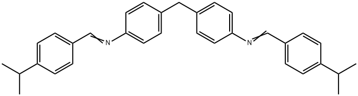 (4-isopropylbenzylidene)(4-{4-[(4-isopropylbenzylidene)amino]benzyl}phenyl)amine Struktur