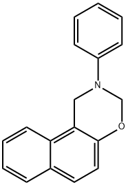 2-Phenyl-2,3-dihydro-1H-naphtho[1,2-e][1,3]oxazine Struktur