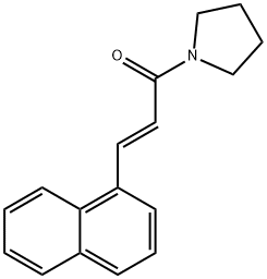 1-[3-(1-naphthyl)acryloyl]pyrrolidine Struktur