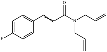 N,N-diallyl-3-(4-fluorophenyl)acrylamide Struktur