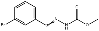 methyl (2E)-2-(3-bromobenzylidene)hydrazinecarboxylate Struktur