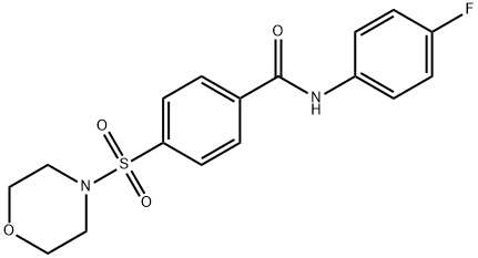 N-(4-fluorophenyl)-4-(morpholinosulfonyl)benzamide Struktur