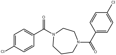 1,4-bis(4-chlorobenzoyl)-1,4-diazepane Struktur