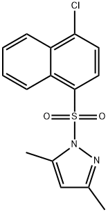 1-(4-chloronaphthalen-1-yl)sulfonyl-3,5-dimethylpyrazole Struktur