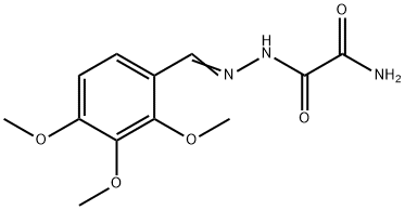 2-oxo-2-[(2E)-2-(2,3,4-trimethoxybenzylidene)hydrazinyl]acetamide Struktur