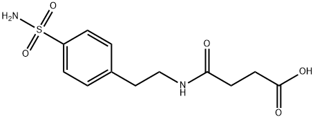 4-oxo-4-{[2-(4-sulfamoylphenyl)ethyl]amino}butanoic acid Struktur