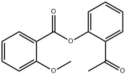 2-Methoxy-benzoic acid 2-acetyl-phenyl ester Struktur