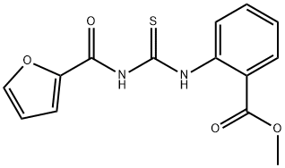 methyl 2-{[(2-furoylamino)carbonothioyl]amino}benzoate Struktur