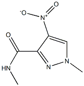 N,1-dimethyl-4-nitropyrazole-3-carboxamide Struktur