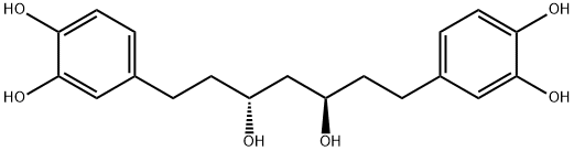 3,5-Dihydroxy-1,7-bis(3,4-dihydroxyphenyl)heptane Struktur