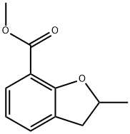 2-Methyl-2,3-dihydro-benzofuran-7-carboxylic acid methyl ester Struktur