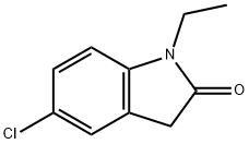 5-chloro-1-ethyl-1,3-dihydro-2H-indol-2-one Struktur