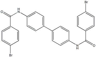 N,N'-4,4'-biphenyldiylbis(4-bromobenzamide) Struktur